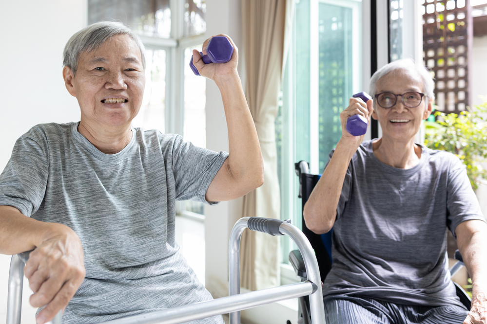 Elderly People Excersizing